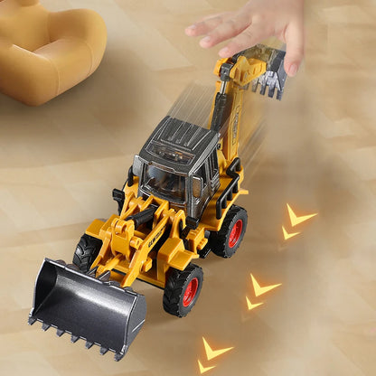 TinyConstruct™ 🏗️ – Mini Metal Construction Vehicles Toy Set