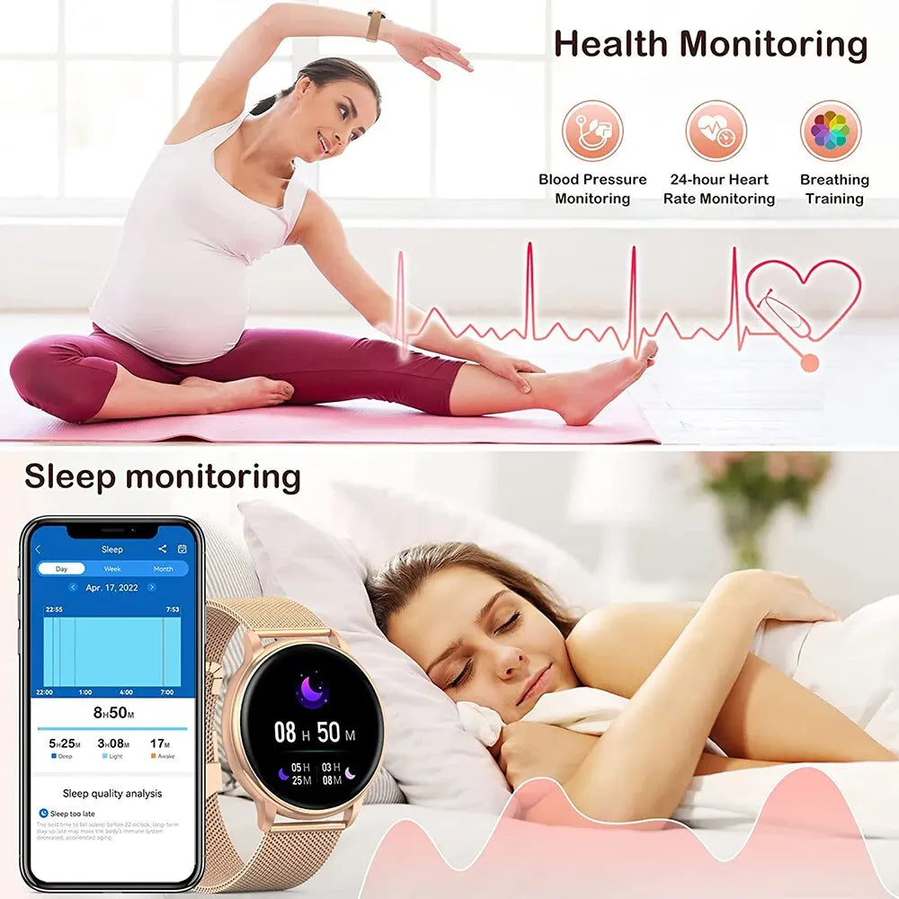 VersaCall™ – Unisex Smartwatch with Custom Dial & Health Monitor