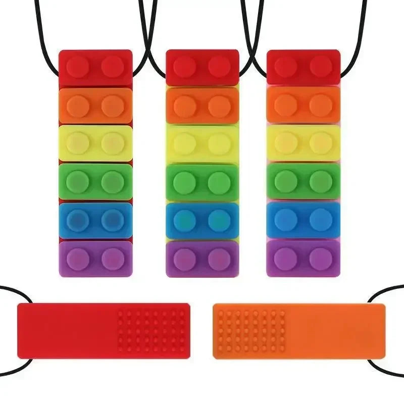 BiteEase™ 🌈🦷 – Autism-Friendly Silicone Chew Toy for Kids' Focus & Relief