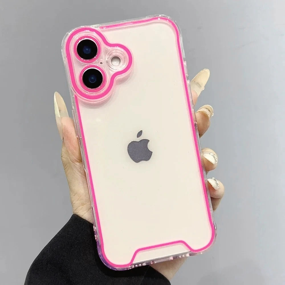 NeonNova™ – Glow-in-the-Dark Clear Case for iPhone with Camera Protection