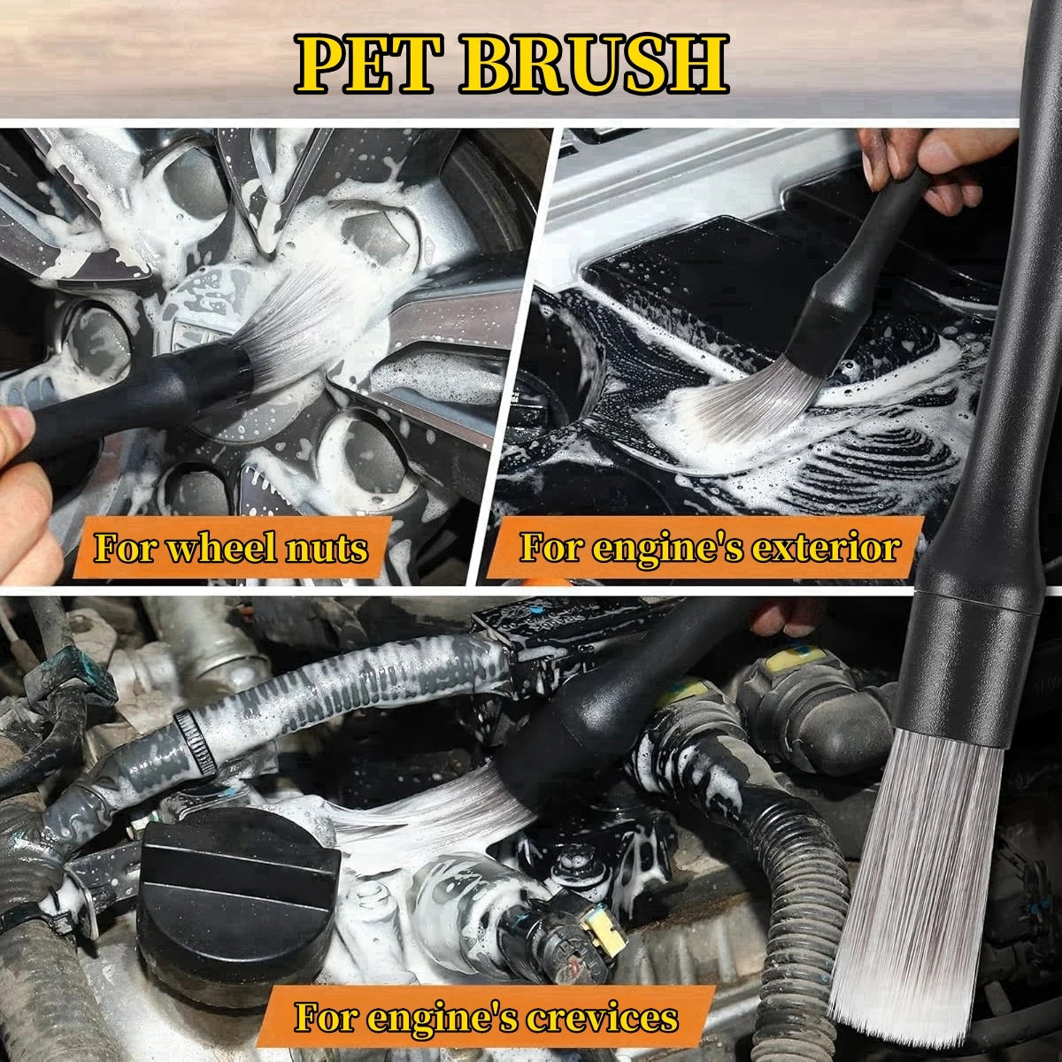DetailMaster™ Pro Car Brush Set 🧼🚘 – 5-in-1 Auto Interior Cleaning Tools