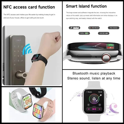 VersaTune™ – Waterproof AMOLED Smartwatch with Bluetooth Music & NFC