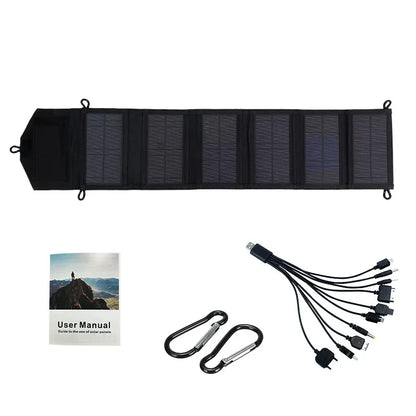 VoltVoyager™ – 800W Foldable Solar Panel Power Station with USB & DC Ports