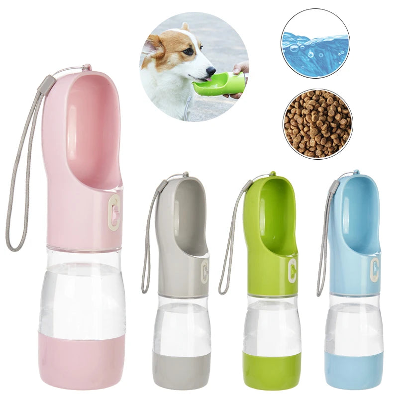 ThirstMate™ – Dog Travel Water Bottle with Built-In Bowl