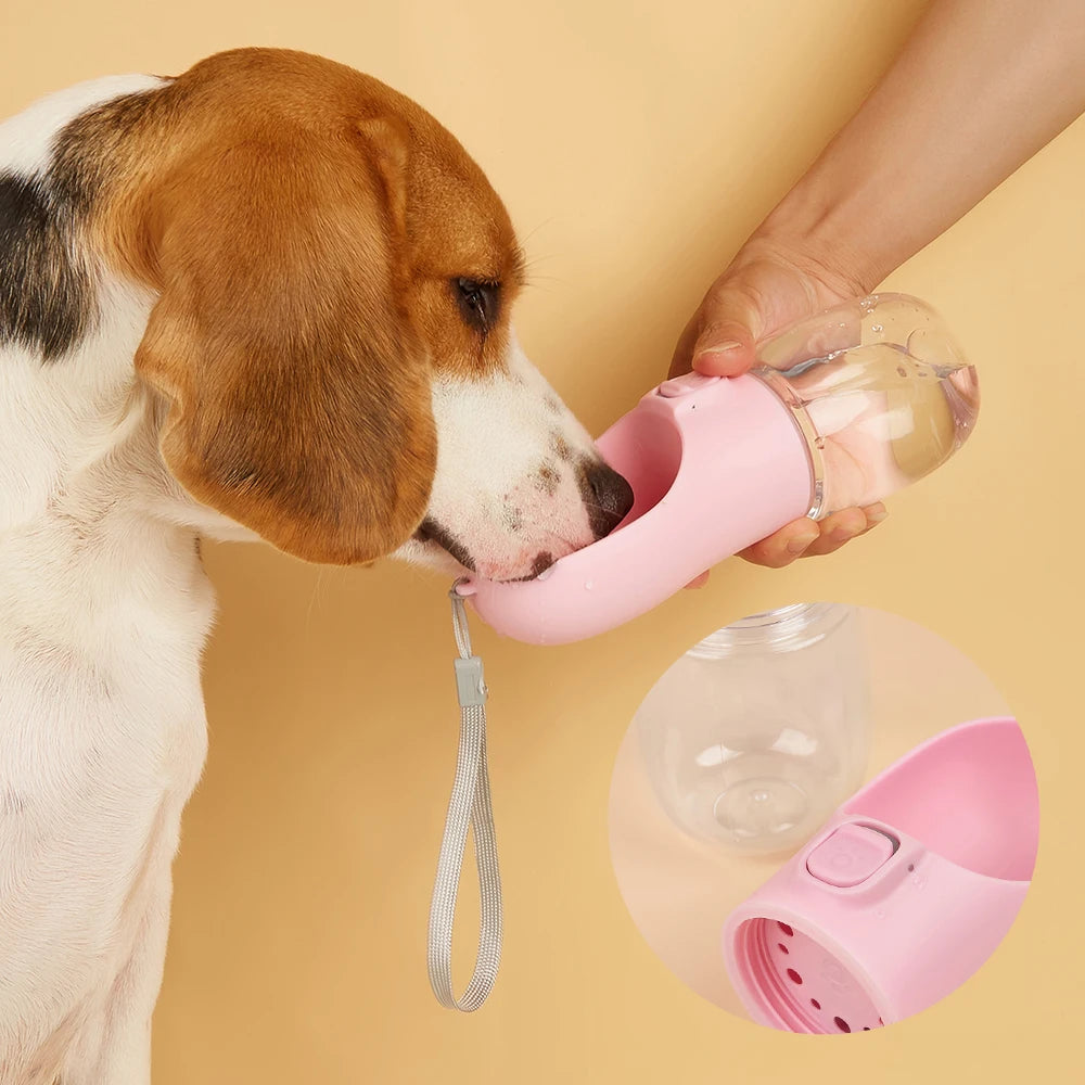 ThirstMate™ – Dog Travel Water Bottle with Built-In Bowl