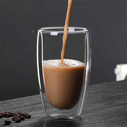 ThermaSip™ Deluxe – Double-Wall Insulated Glass Coffee Cups Set (6pcs) 🔥🧊