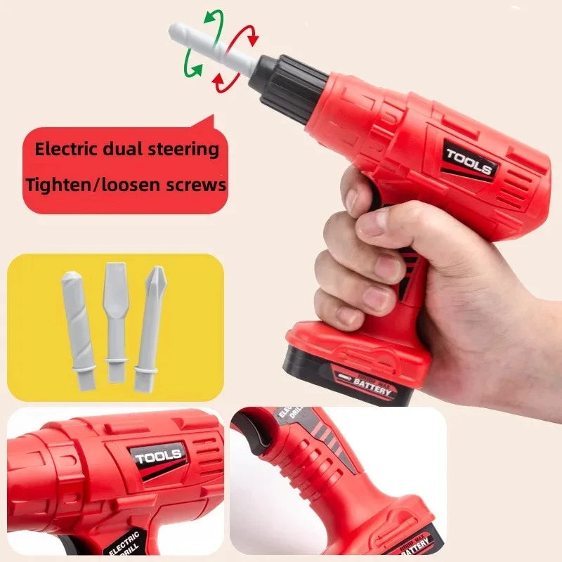 LittleFixer™ 🔧🔋 – Kids’ Electric Drill & Tool Set for Creative Play