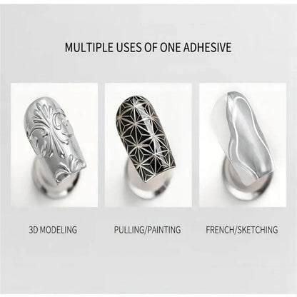 LustroNails™ 🪞🌹 – High-Shine Metallic Gel Polish for Stunning Mirror Nails