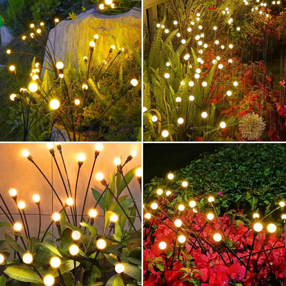 TwinkleTrail™ Firefly Path Lights 🌌🌼 – Solar Powered Waterproof Outdoor Glow