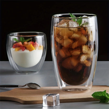 ThermaSip™ Deluxe – Double-Wall Insulated Glass Coffee Cups Set (6pcs) 🔥🧊