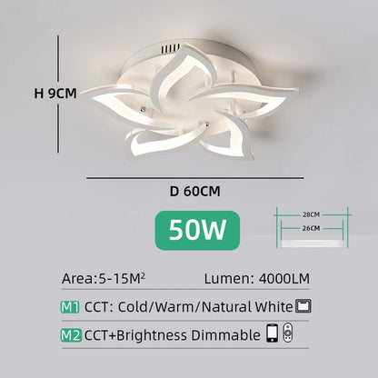 LumaGlow™ – Smart LED Ceiling Chandelier (Dimmable Pendant Light)