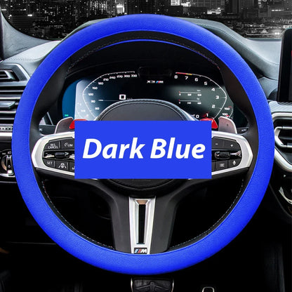 GripGuard™ – Silicone Steering Wheel Cover for Men & Women (Multi-Color)