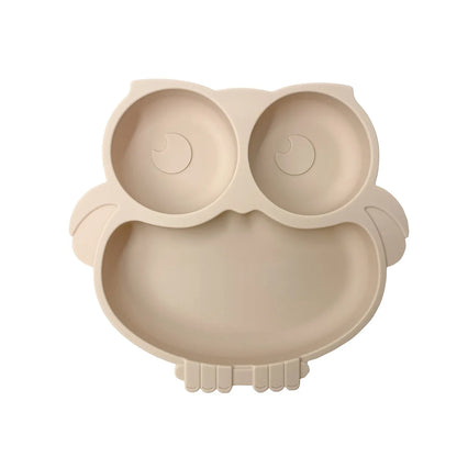 HappyMealMate™ 😊🍽️ – Baby Silicone Suction Plate with Cartoon Design