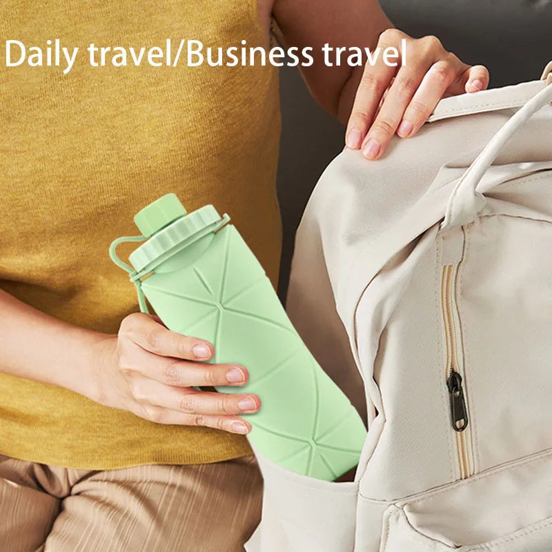 PocketHydrate™ 🏕️🫙 – Portable Silicone Water Bottle for Active Lifestyles