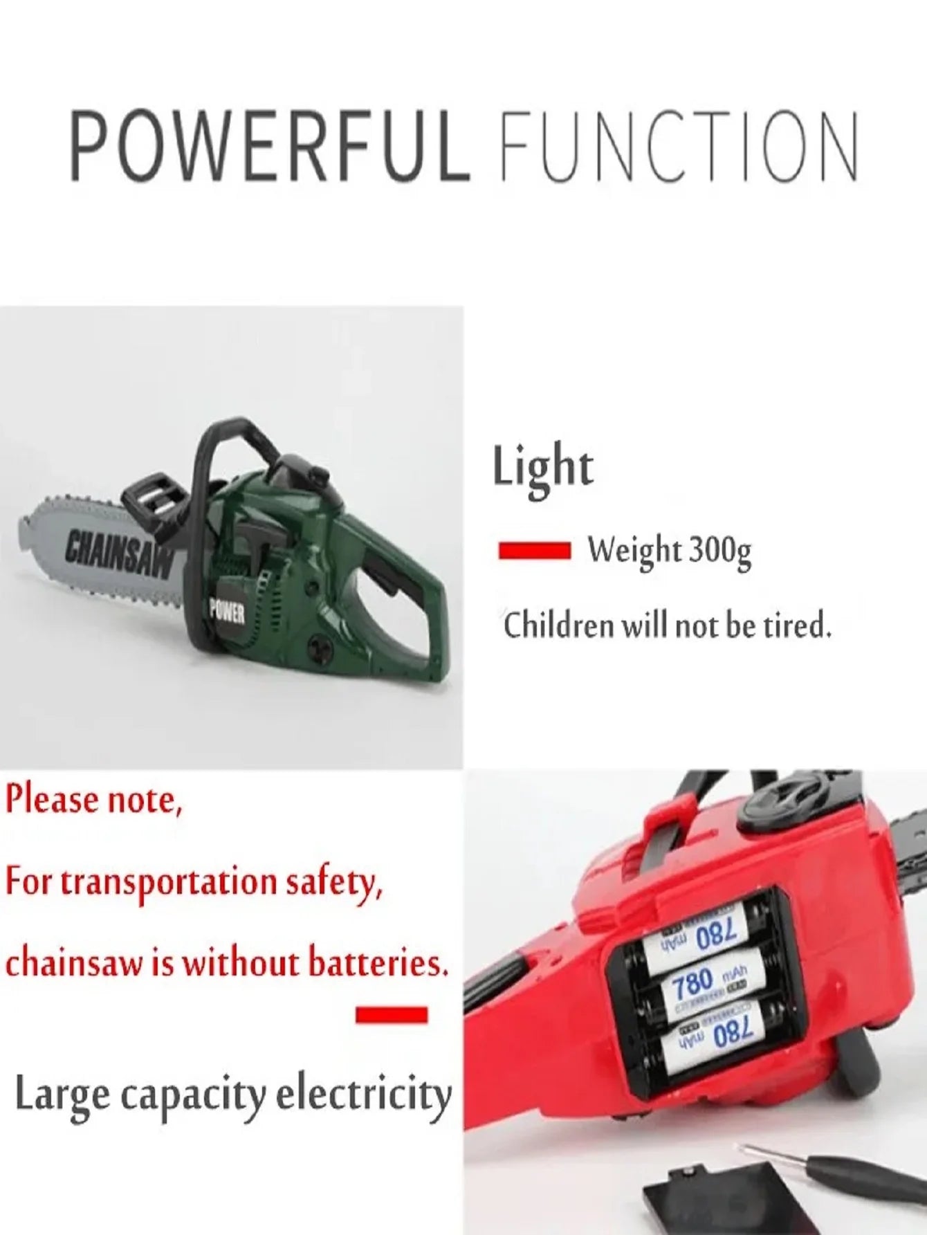 TimberTykes™ Kids’ Electric Chainsaw Toy 🌲🛠️