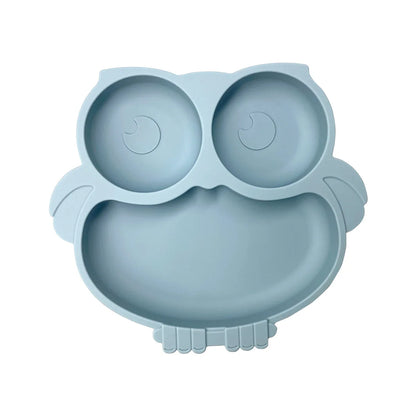 HappyMealMate™ 😊🍽️ – Baby Silicone Suction Plate with Cartoon Design