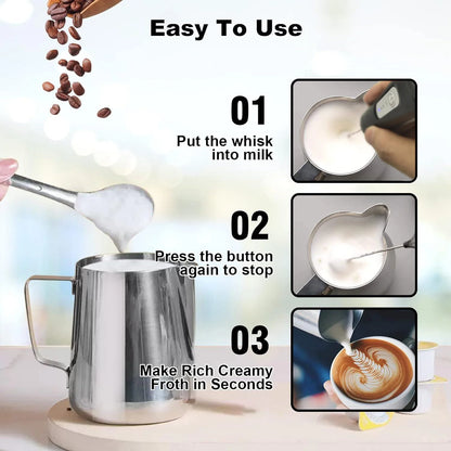 FrothiPro™ 3-Speed Mini Milk Frother & Coffee Mixer