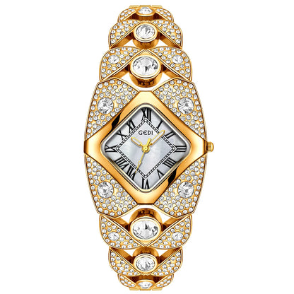 AuroraTime™ 💫🩷 –  Luxury Women’s Wristwatch with Diamonds & Waterproof Design
