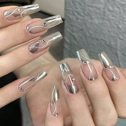 LustroNails™ 🪞🌹 – High-Shine Metallic Gel Polish for Stunning Mirror Nails