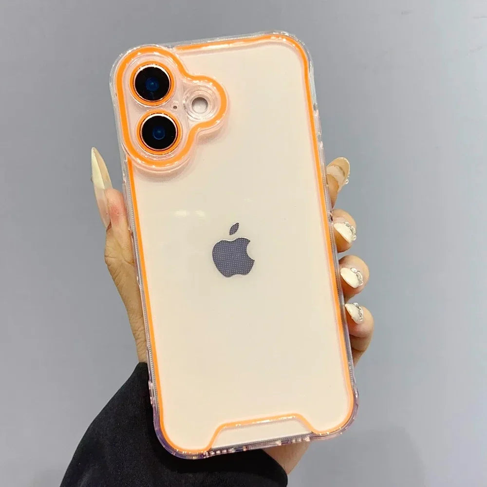 NeonNova™ – Glow-in-the-Dark Clear Case for iPhone with Camera Protection