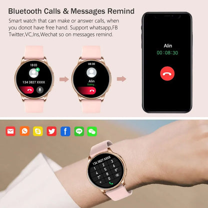 VersaCall™ – Unisex Smartwatch with Custom Dial & Health Monitor