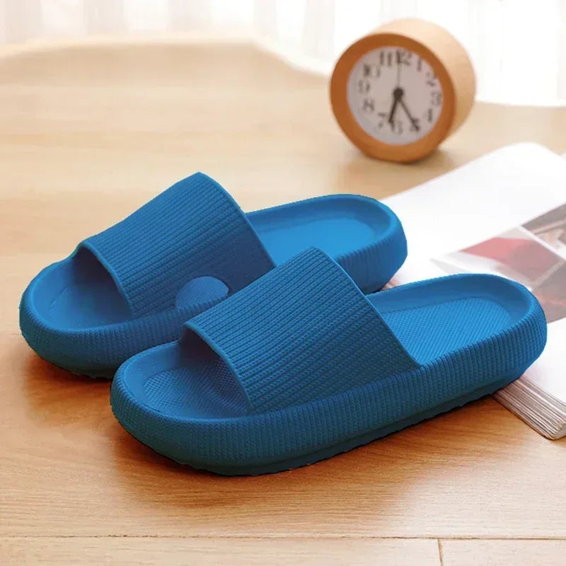 ☁️👣 CloudLift™ Comfort Slides – 4cm Thick Sole EVA Sandals for Summer Vibes