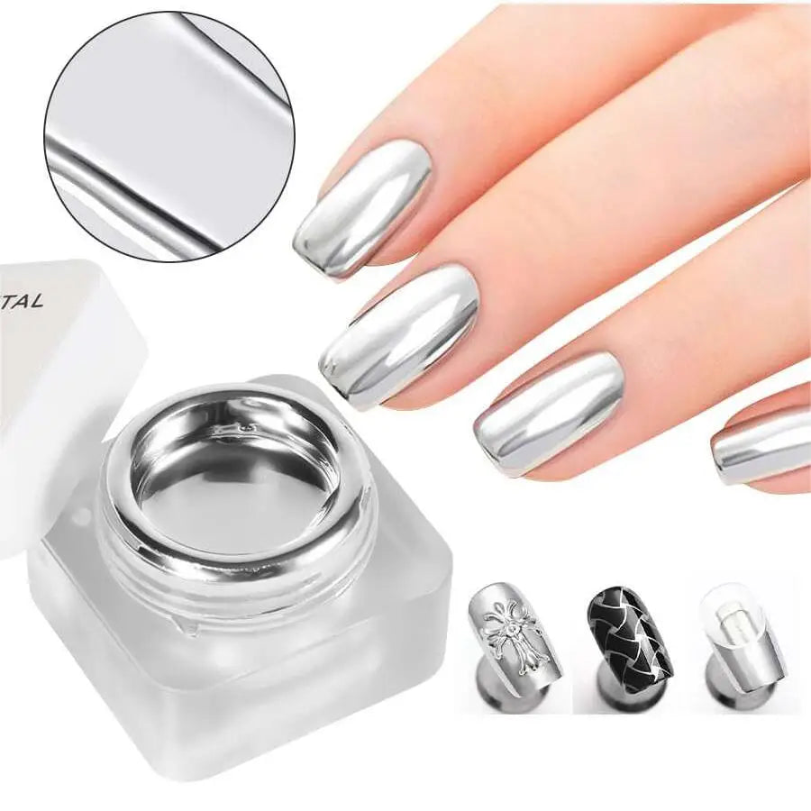 LustroNails™ 🪞🌹 – High-Shine Metallic Gel Polish for Stunning Mirror Nails