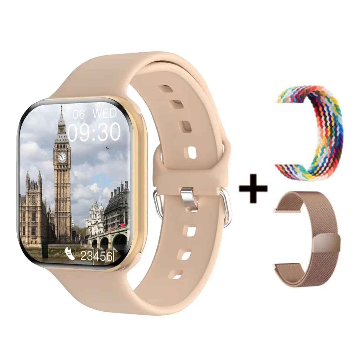 AureliaTime™ – Luxury Gold-Plated Square Quartz Watch for Women