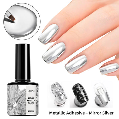 LustroNails™ 🪞🌹 – High-Shine Metallic Gel Polish for Stunning Mirror Nails