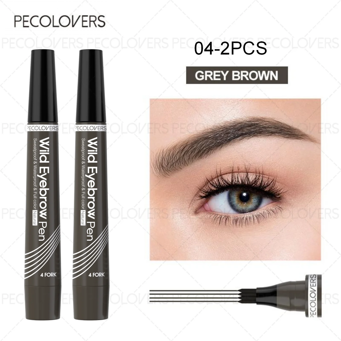 ✒️ BrowInk™ 4-Tip Tattoo Pen – Waterproof Eyebrow Definer for Natural-Looking Arches