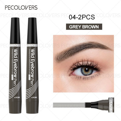 ✒️ BrowInk™ 4-Tip Tattoo Pen – Waterproof Eyebrow Definer for Natural-Looking Arches