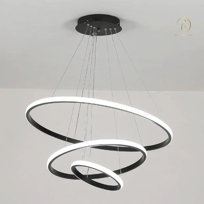 chandelier with black