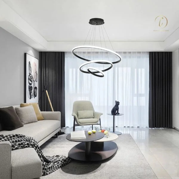 light and chandelier