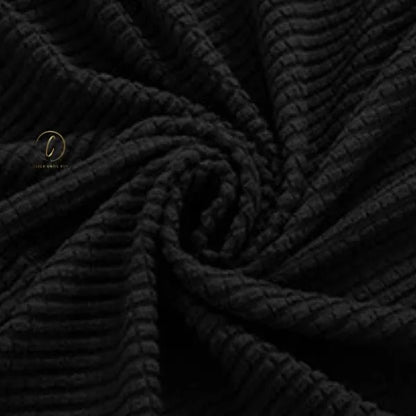 UK Sofa Covers | Elastic Jacquard Fabric Sofa Cover Black