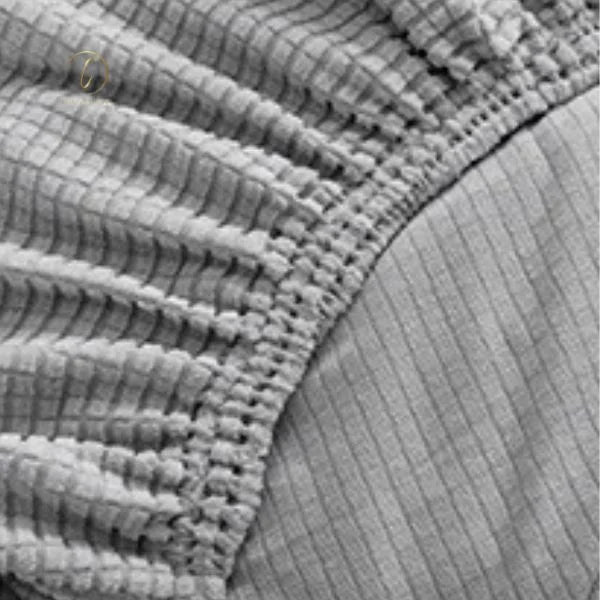 UK Sofa Covers | Elastic Jacquard Fabric Sofa Cover Light Gray