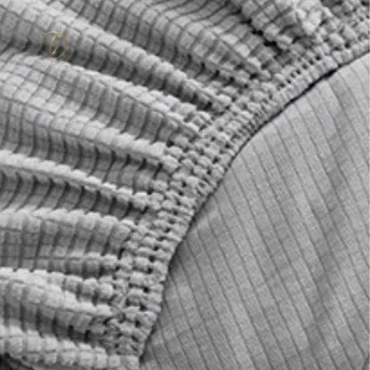 UK Sofa Covers | Elastic Jacquard Fabric Sofa Cover Light Gray