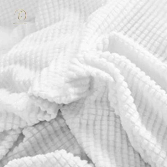 UK Sofa Covers | Elastic Jacquard Fabric Sofa Cover White