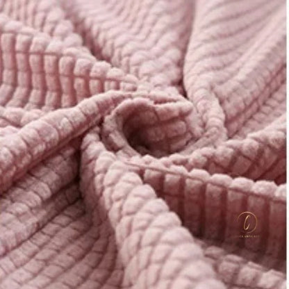 UK Sofa Covers | Elastic Jacquard Fabric Sofa Cover Pink