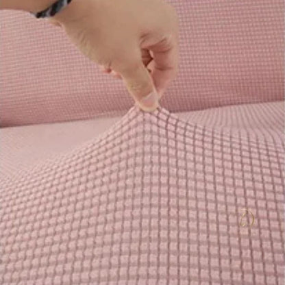 UK Sofa Covers | Elastic Jacquard Fabric Sofa Cover Pink