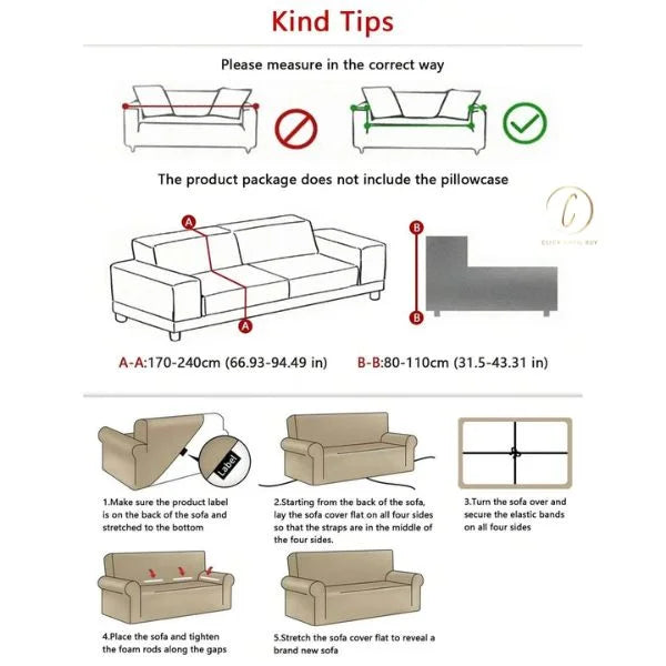 UK Sofa covers | 1pc Flower Printed Elastic Sofa Cover